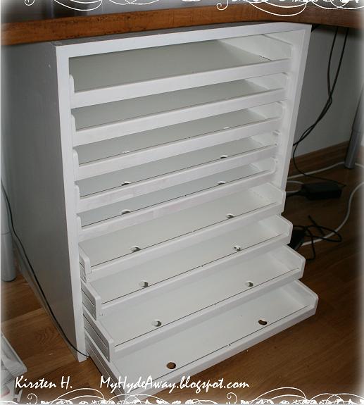 My Craft and Garden Tales Redesign of a scrapbook paper organiser