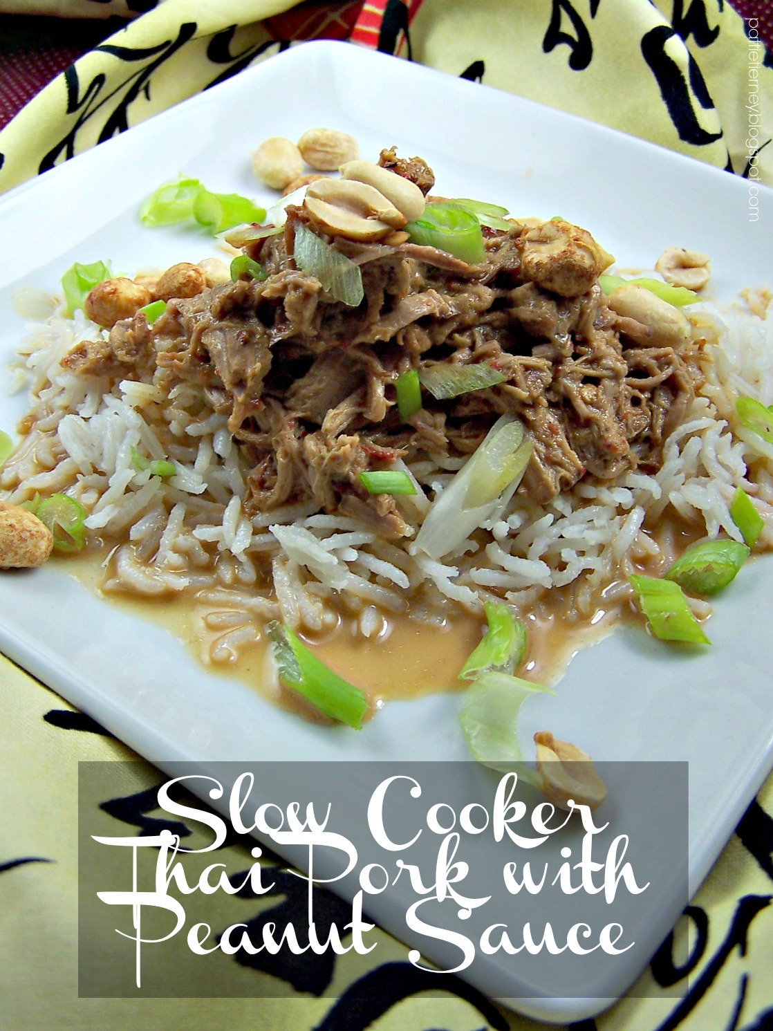 OllaPodrida Slow Cooker Thai Pork with Peanut Sauce