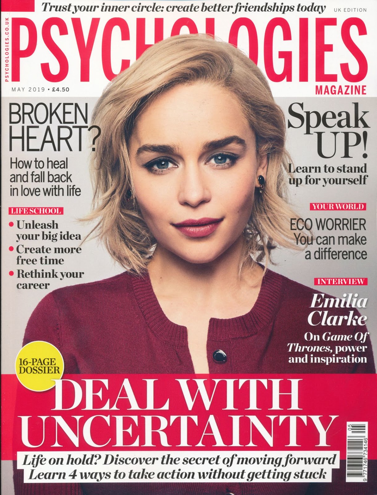 Emilia Clarke – Psychologies Magazine May 2019 | RitzyStar