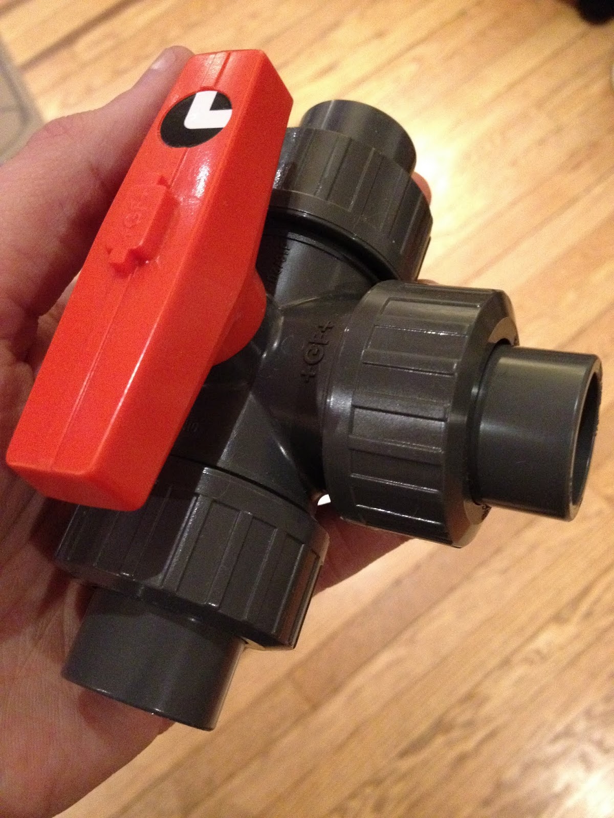 Jason Pelzer is here 3way PVC ball valve