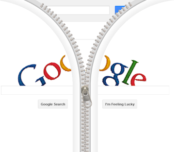 GOOGLE UNZIPPER DOODLE