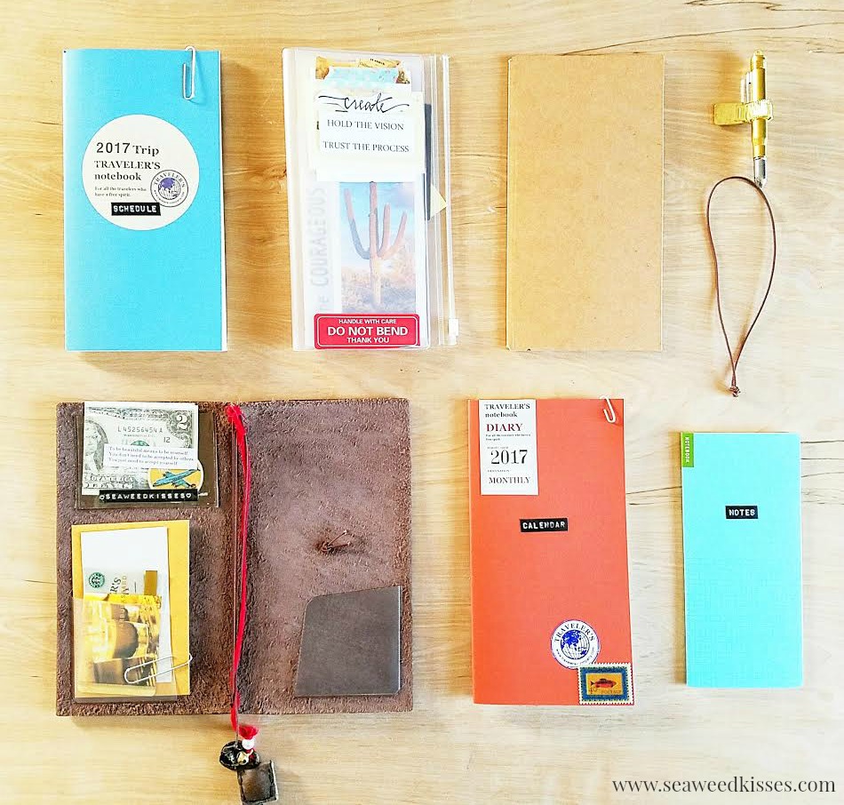 Traveler's Notebook Daily Planner Setup (2017) / Seaweed Kisses