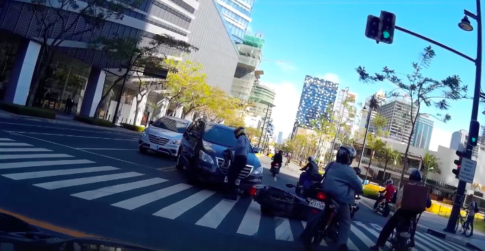 A video of a hit-and-run incident at BGC
