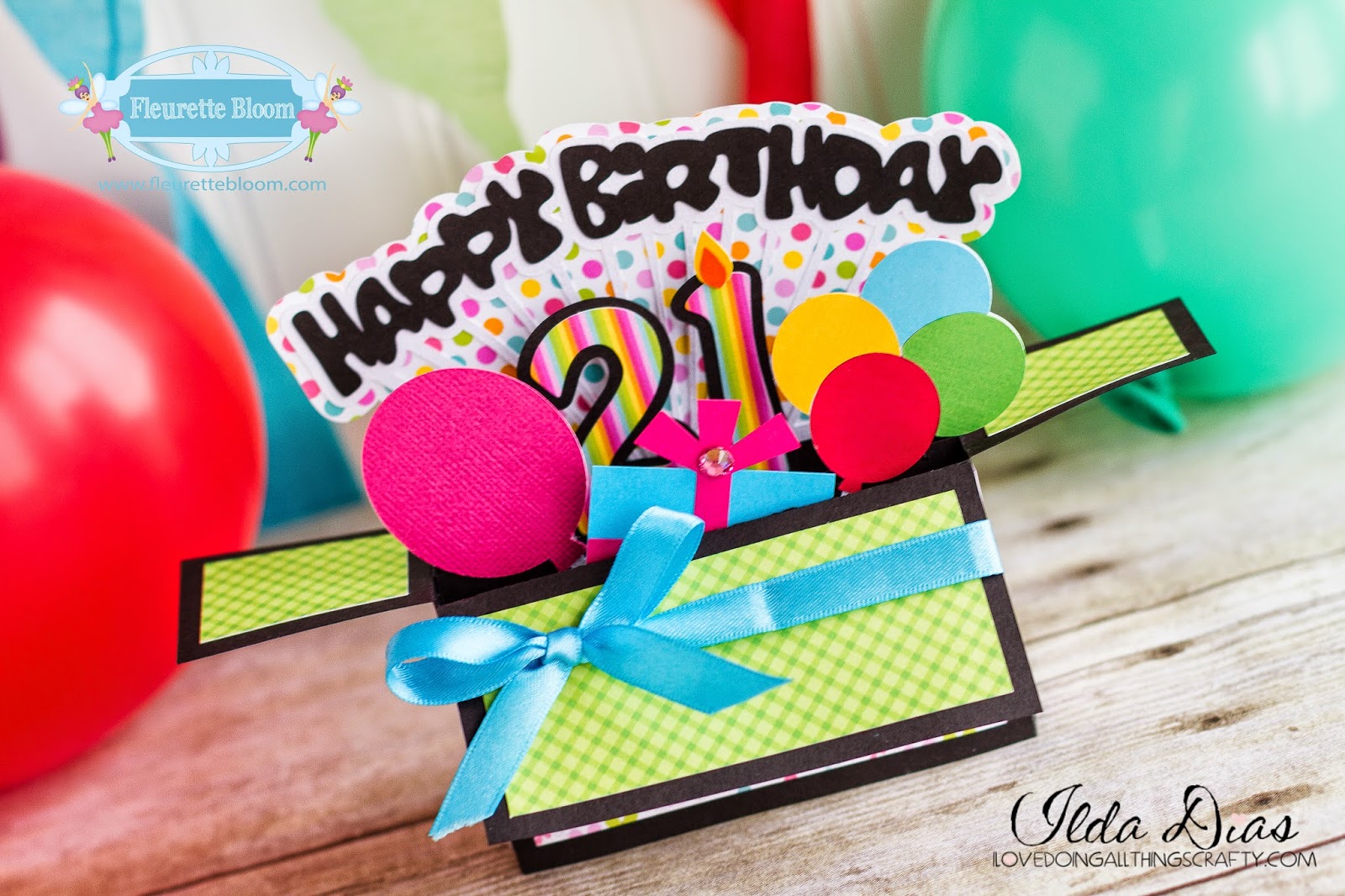 I Love Doing All Things Crafty 21st Birthday Box Card