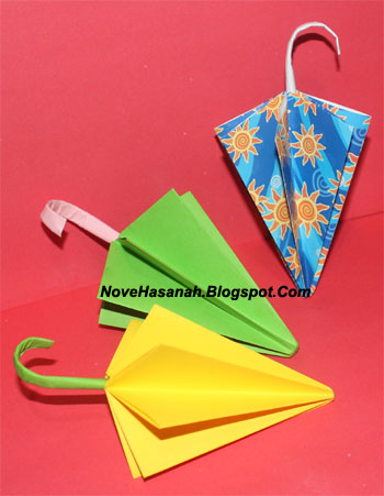 Cara Membuat Origami  Payung yang Mudah