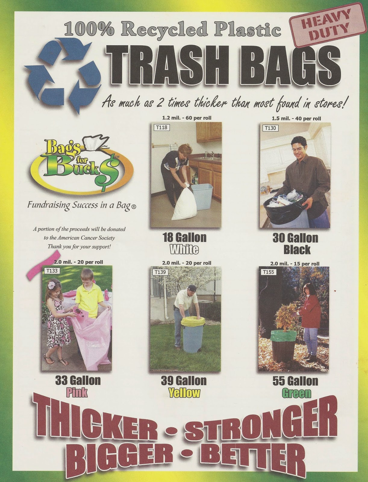 Crawfordsville Band Boosters Trash Bag Fundraiser