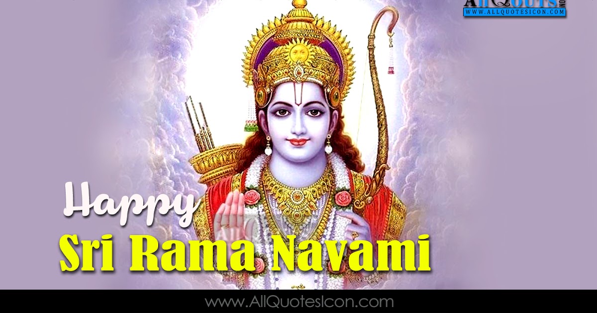 Happy Sri Rama Navami Qutoes Wishes Greetings HD Wallpapers English