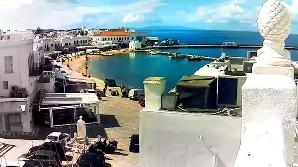 Mykonos Waterfront Webcam - Μύκονος παραλία θέα