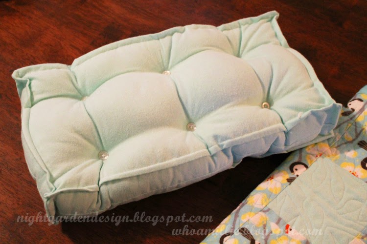 Night Garden Blog doll cradle + bedding