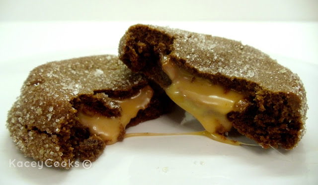 Chocolate Caramel Cookies- These are like turtle brownie euphoria in your mouth!!