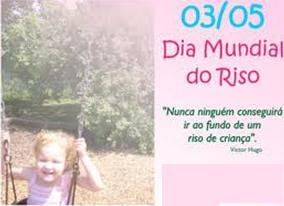 3 de maio - Dia do riso