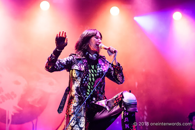 Karen O of Yeah Yeah Yeahs on the Garrison Stage at Field Trip 2018 on June 3, 2018 Photo by John Ordean at One In Ten Words oneintenwords.com toronto indie alternative live music blog concert photography pictures photos