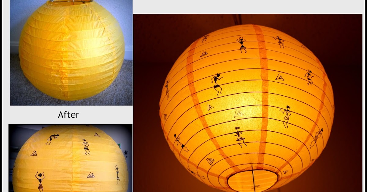 DIY : Hand Painted Paper Lantern