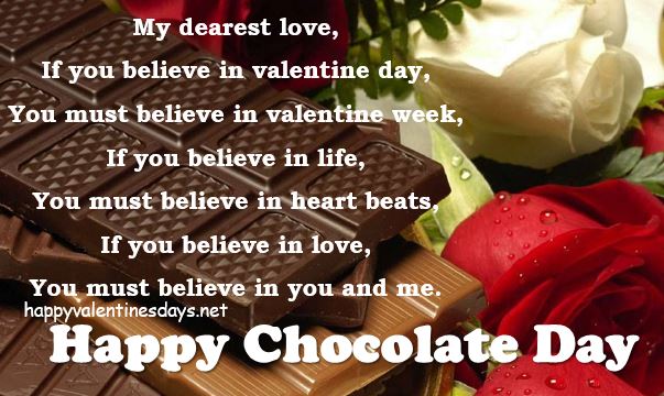 chocolate day shayari message