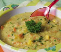 Cara memasak bubur ikan laut sayuran untuk bayi Cara memasak bubur ikan laut sayuran, tips memasak bubur ikan laut sayuran untuk bayi