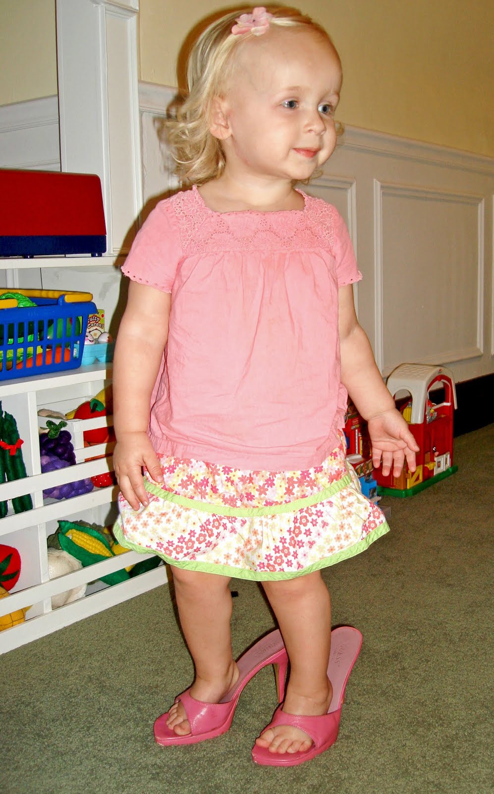 While Wearing Heels Birdie's BigGirl Shoes