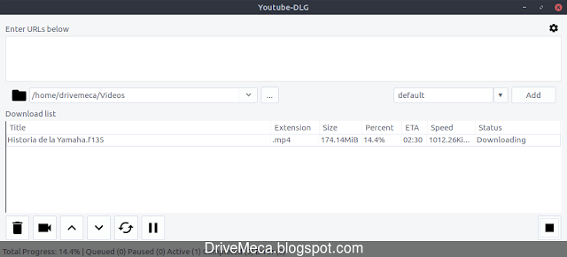 Descarga de videos con Youtube-DLG en Linux