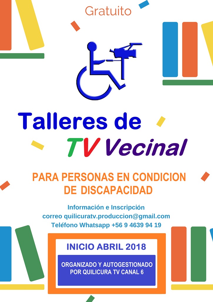 TALLERES  DE TV - 2018 -  PARA PERSONAS CON DISCAPACIDAD - Gratuitos