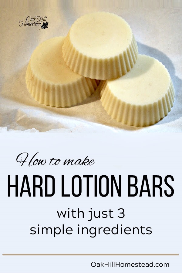 3 Ingredient Hard Lotion Bars - Simple Living. Creative Learning