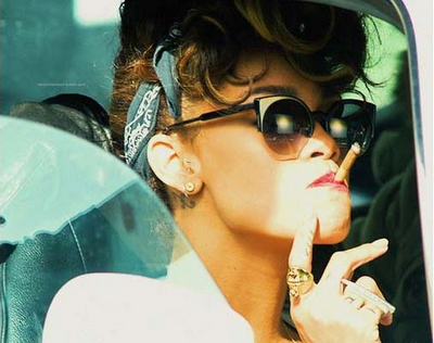 Rihanna indossa occhiali Super - Lucia - nero 