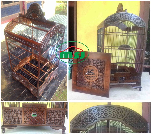 Jual Sangkar Ukir Murah Kacer Cucak Ijo Kenari Model Kotak Dan