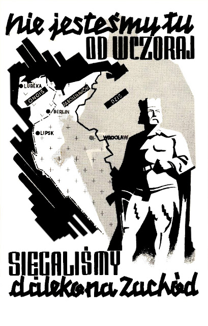 Plakat propagandowy dot. granicy zachodniej Polski 