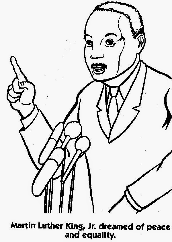 Print Martin Luther King, Jr. Coloring Pages For Kids. | New Coloring Pages