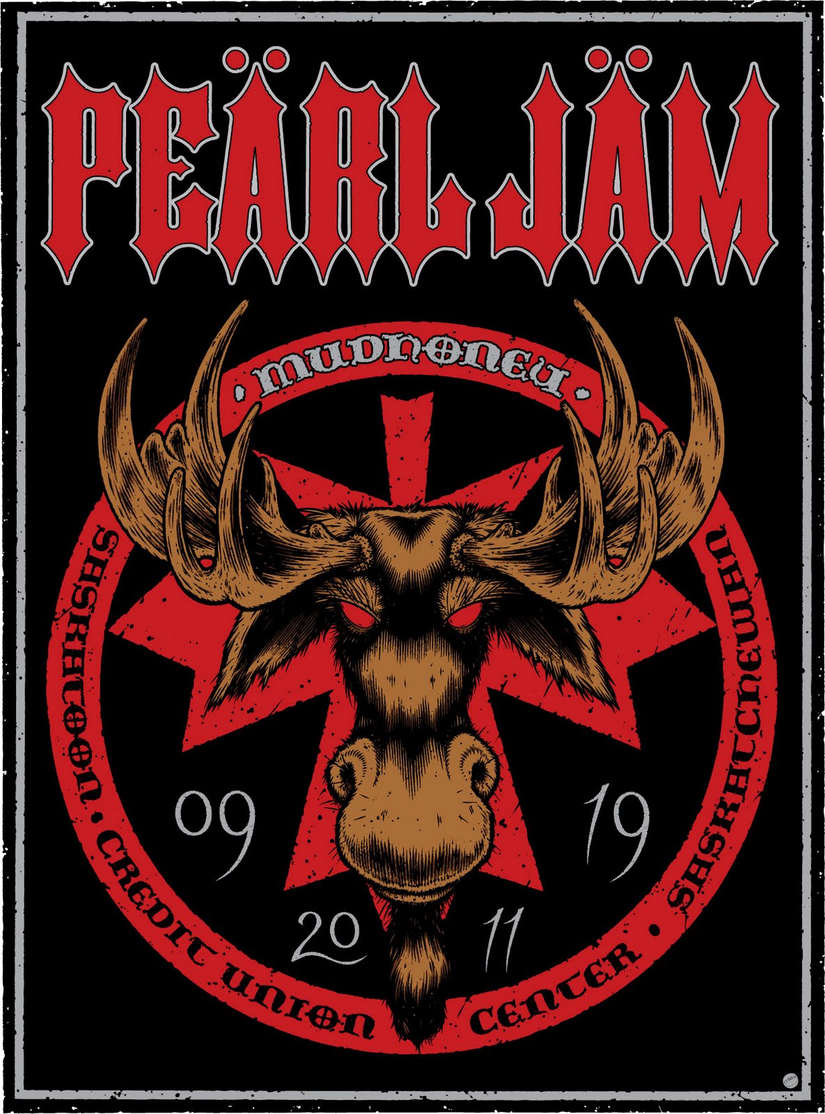 INSIDE THE ROCK POSTER FRAME BLOG: Pearl Jam Sean Cliver Saskatoon
