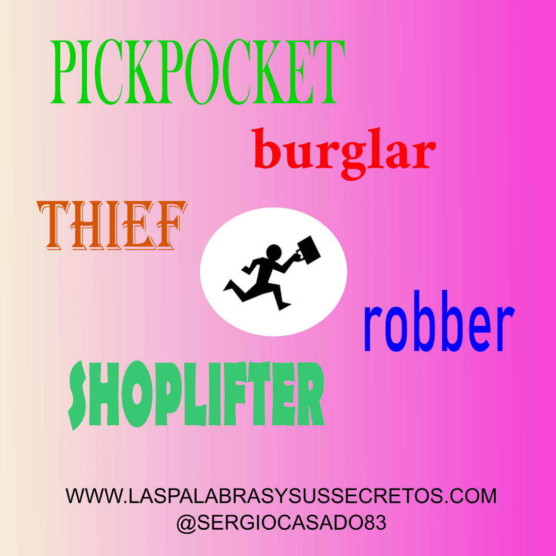 Las palabras y sus secretos Diferencias entre burglar, thief, robber