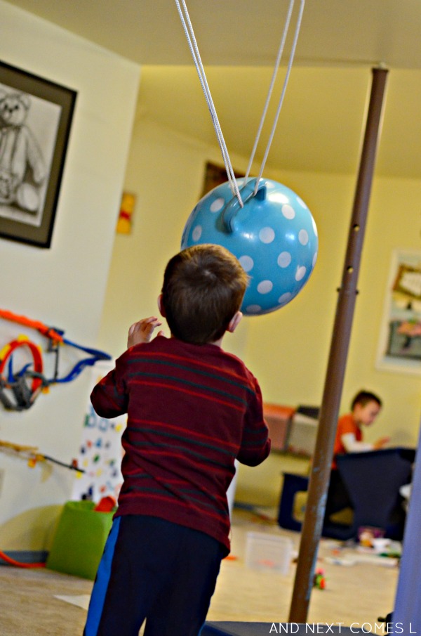 How to Make a DIY Ball Swing And Next Comes L Hyperlexia Resources