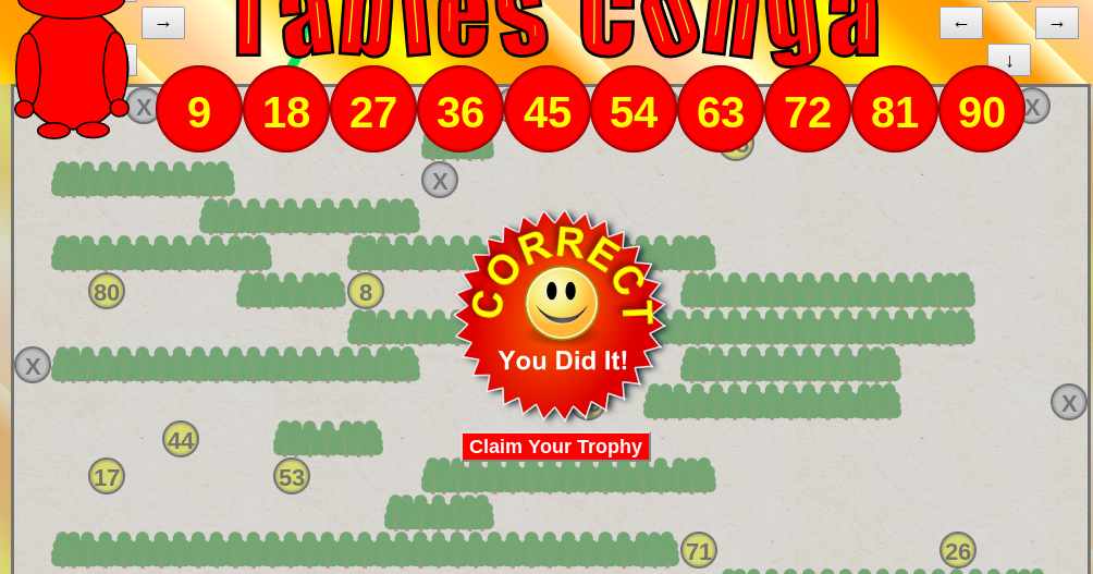 Josh Maths Table Conga