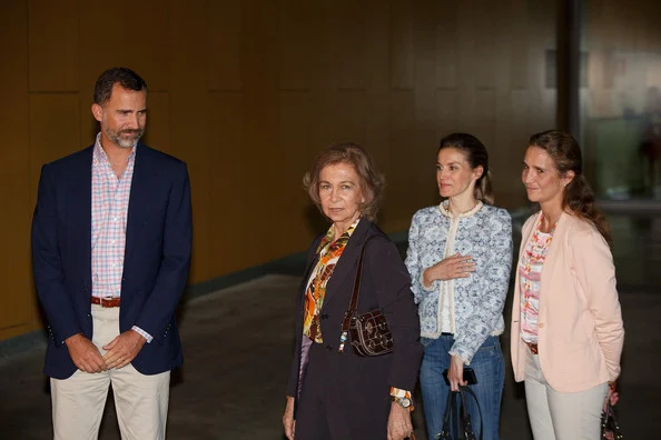 Princess Letizia, Prince Philip, Queen Sofia visited King Juan Carlos at Quiron hospital in Pozuelo de Alarcon