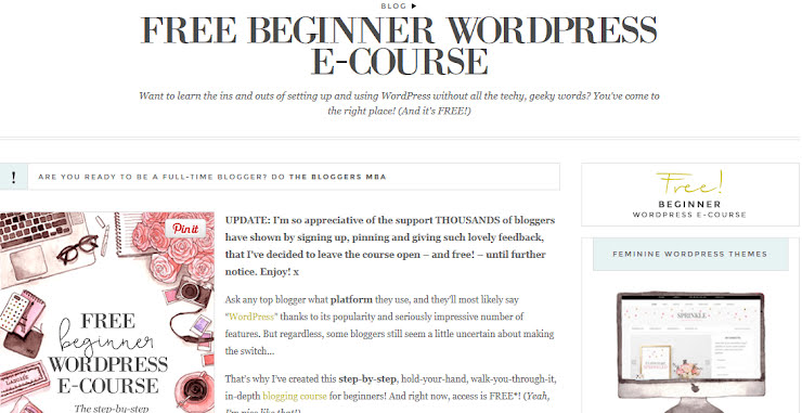 Bog stylist WP free course