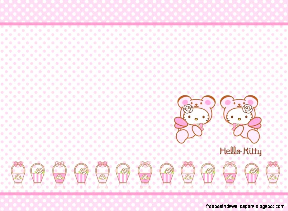 Download Hello Kitty Bow Cute Dress Pink Wallpaper 1024x768  Full