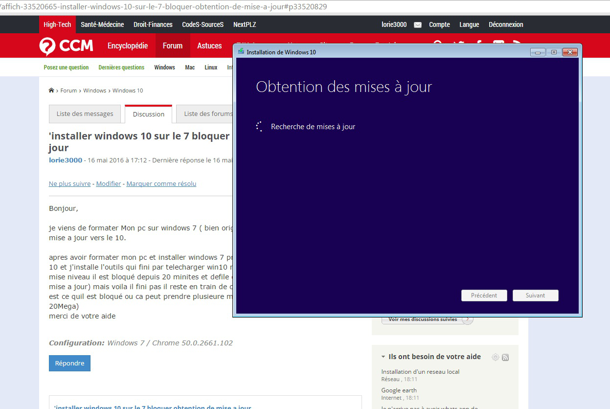 Mise à Jour Windows 10 Bloqué Mise a jour windows 10 bloqué - Astucesinformatique