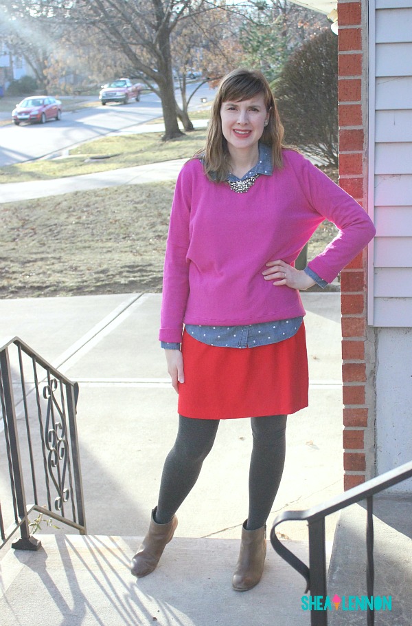 how to mix pink and red - an outfit idea | www.shealennon.com