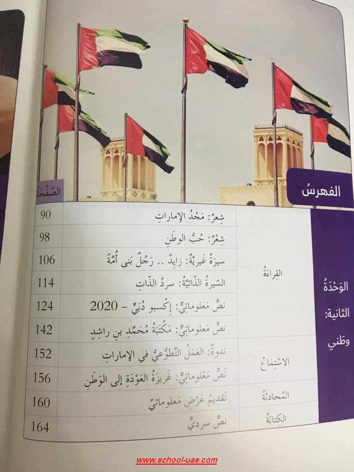 كتاب اللغة العربية للصف  السادس الفصل الدراسى الأول 2020 - مناهج الامارات