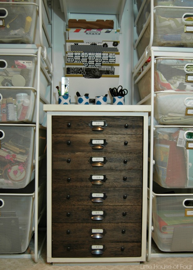 {Trash to Treasure} Turn an ordinary file cabinet into a faux specimen cabinet