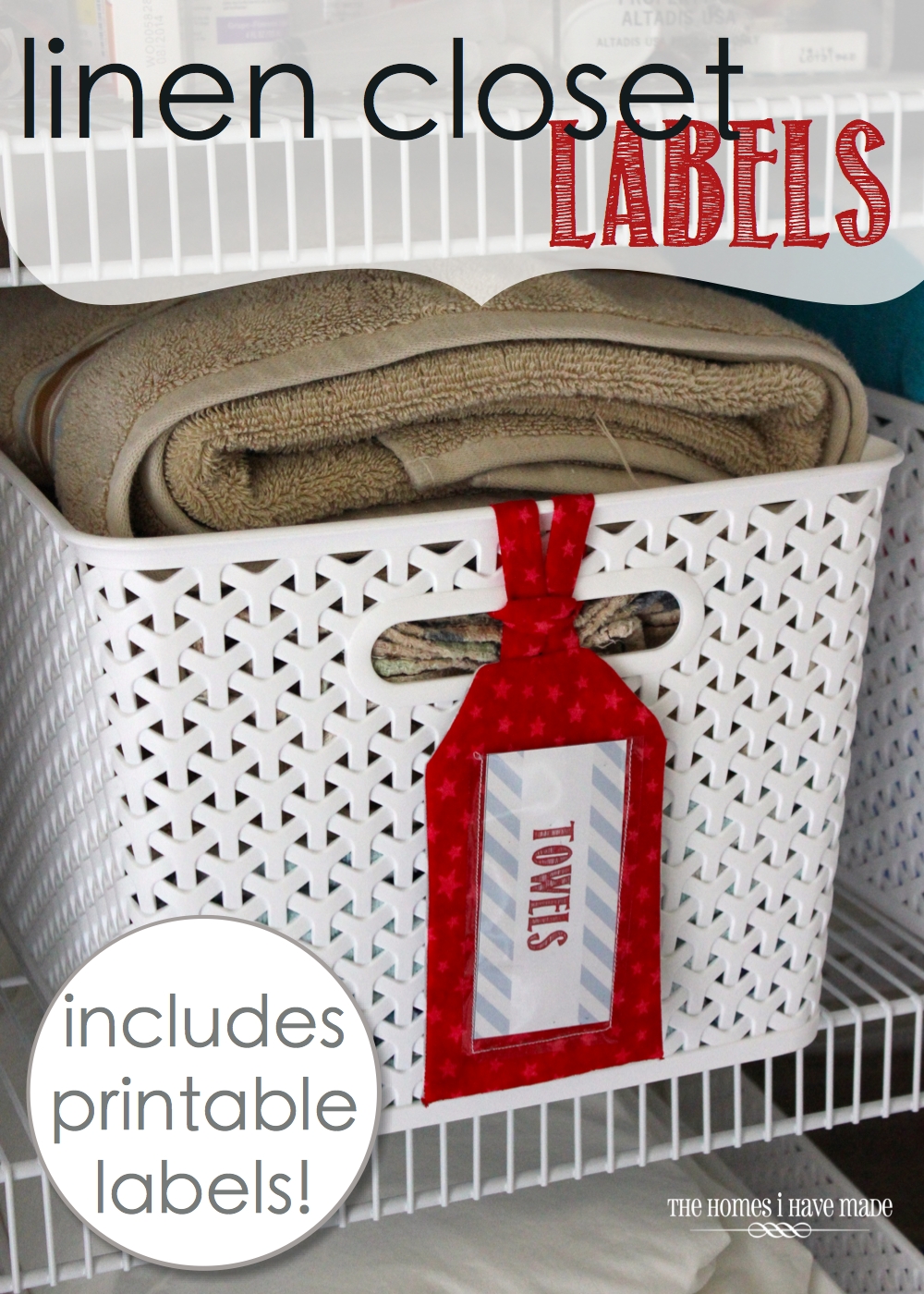 Linen Closet Labels with Free Printable Labels The Homes I Have Made