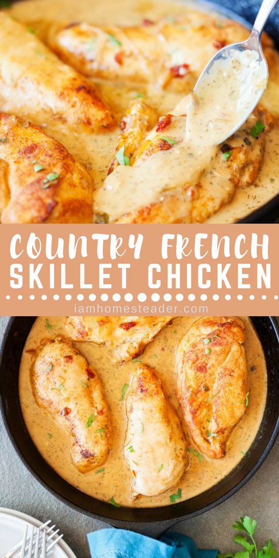 COUNTRY FRENCH SKILLET CHICKEN