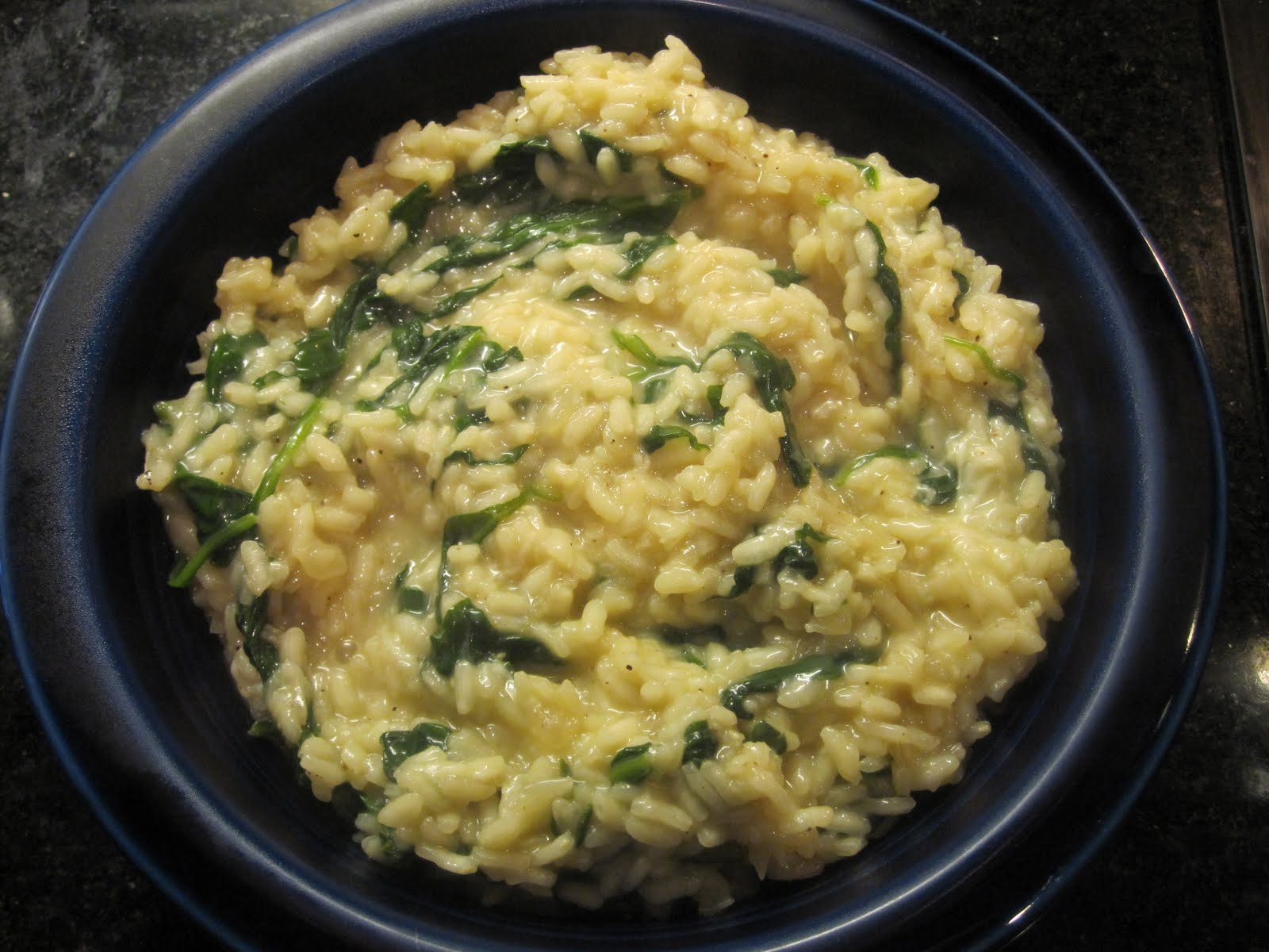 Foodie on a Diet Creamy Spinach Risotto