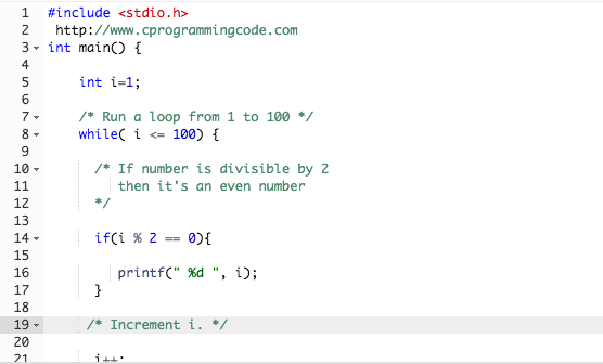 while loop in c programming example