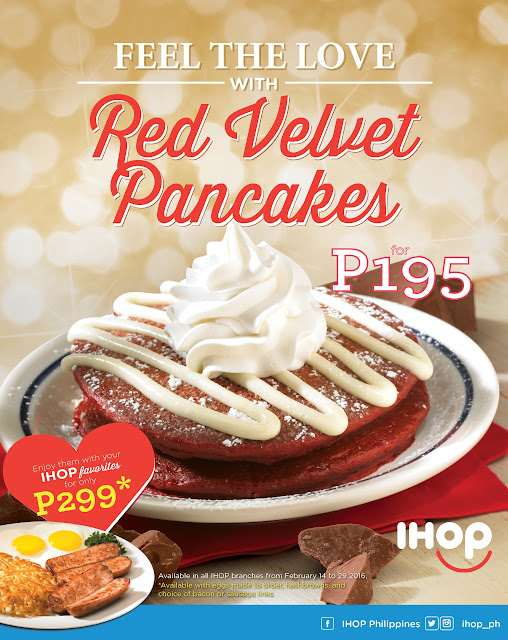IHOP Philippines P25 Pancake and Red Velvet Pancake this Valentine