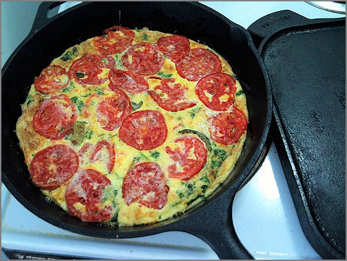 Becky Cooks Lightly: Healthy Egg White-Veggie Omelet