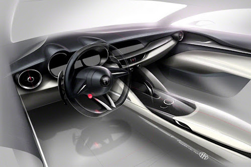 Alfa Stelvio Interior Rendering