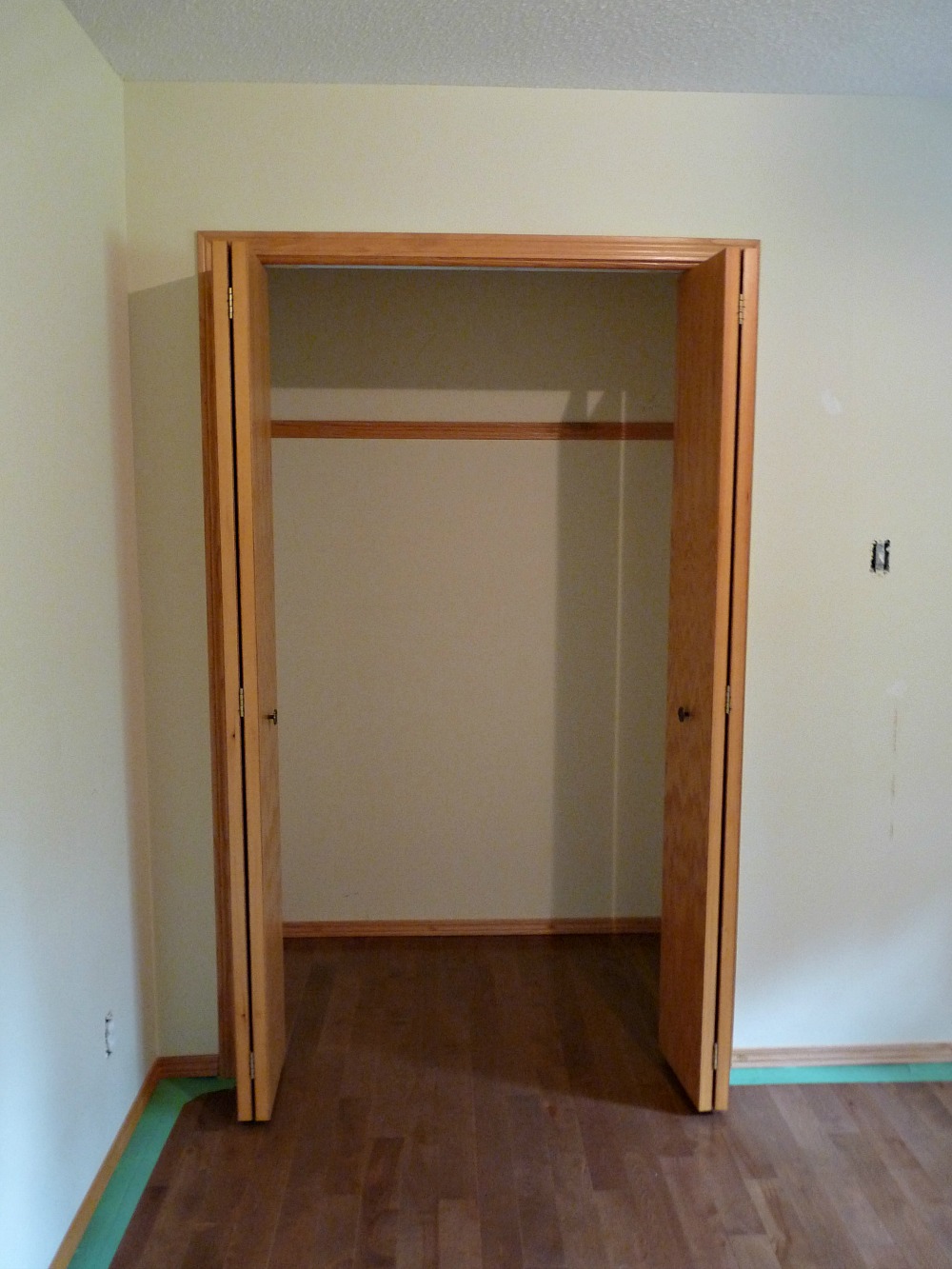 Make A Curtain Panel For A Closet Hiding A Home Gym Inside A Closet