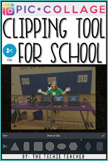 PicCollage is such a versatile app! Learn how to use the clipping tool for some FUN iPad lesson ideas to use in the classroom :)