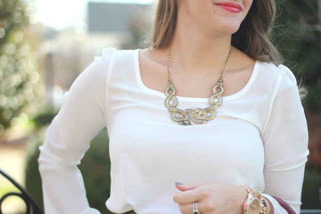 gold statement necklace, gold necklace, statement necklace, statement jewelry, southern necklace