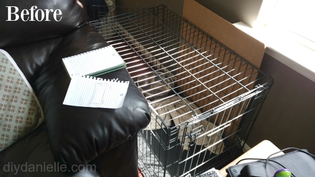 Diy Dog Crate Table Topper Danielle, How To Make A Dog Crate Table Topper