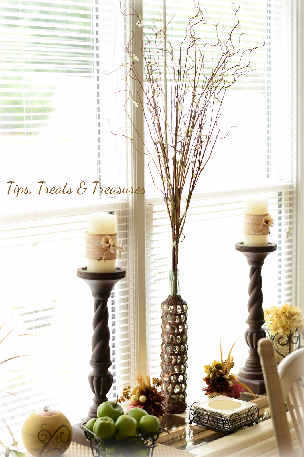 Tips, Treats & Treasures Easy DIY Candles Dress Up Candles for Fall